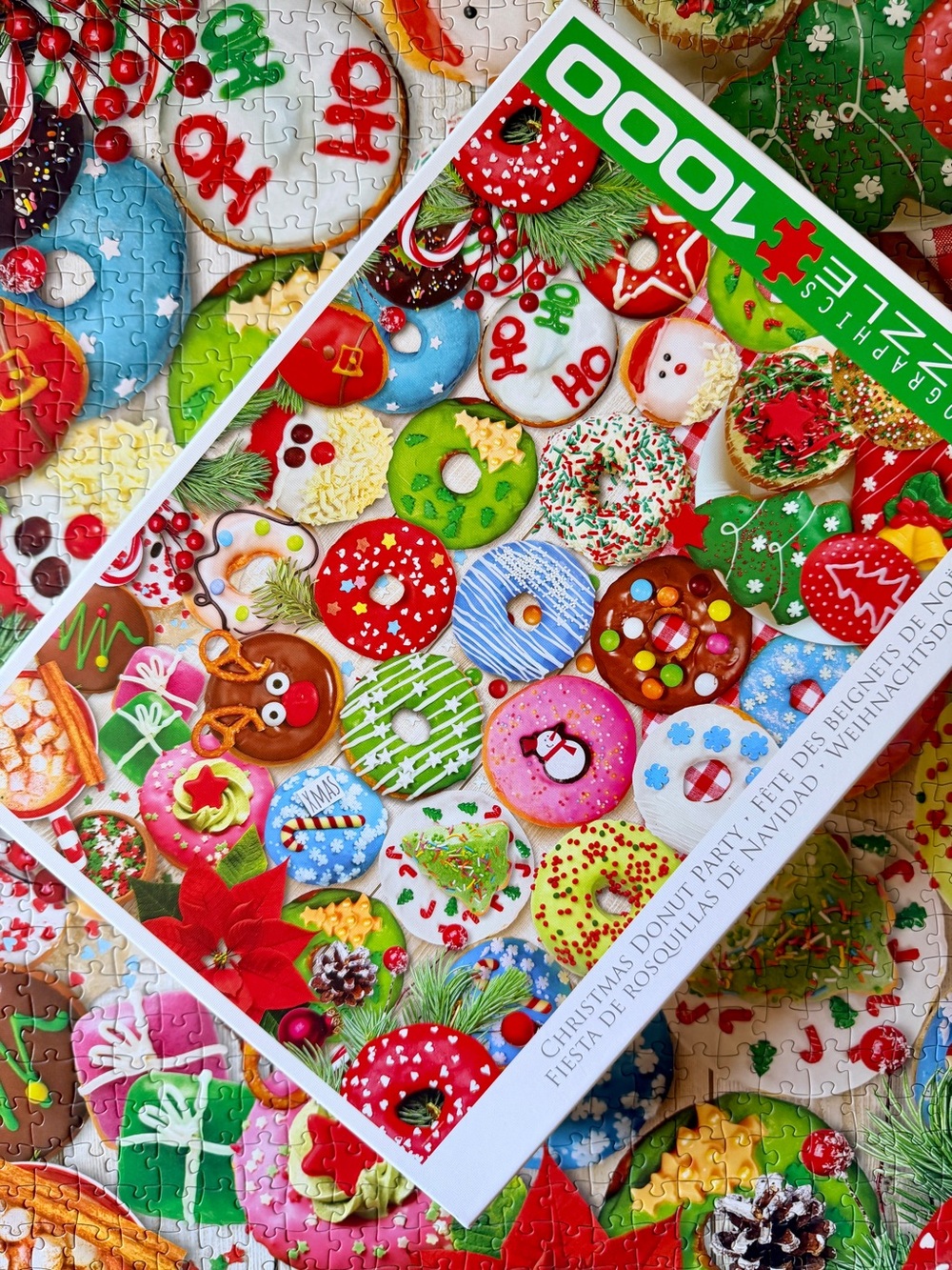 Christmas Donuts 1000 Piece Puzzle by Eurographics